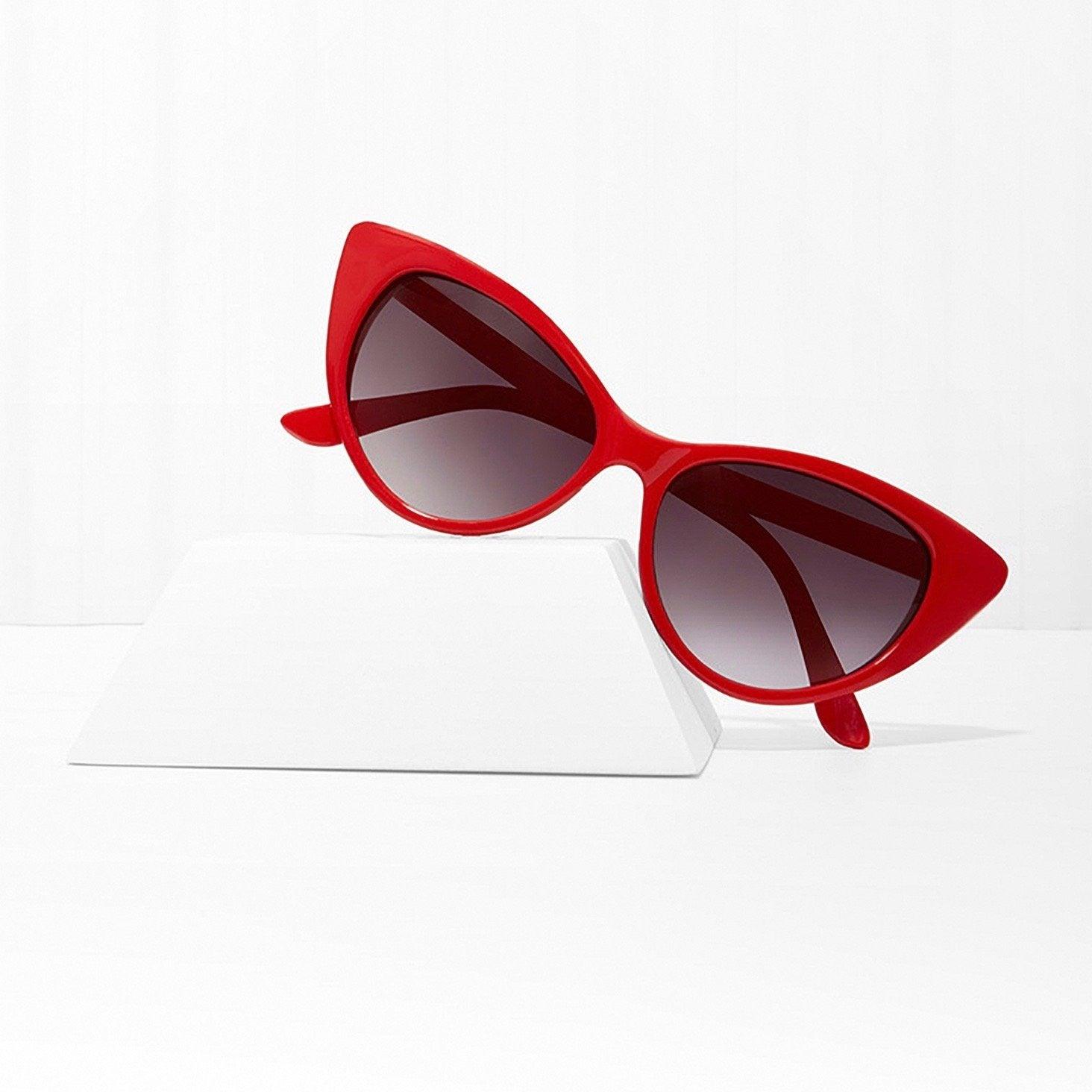 Mood Swing Red Cat Eye Sunglasses