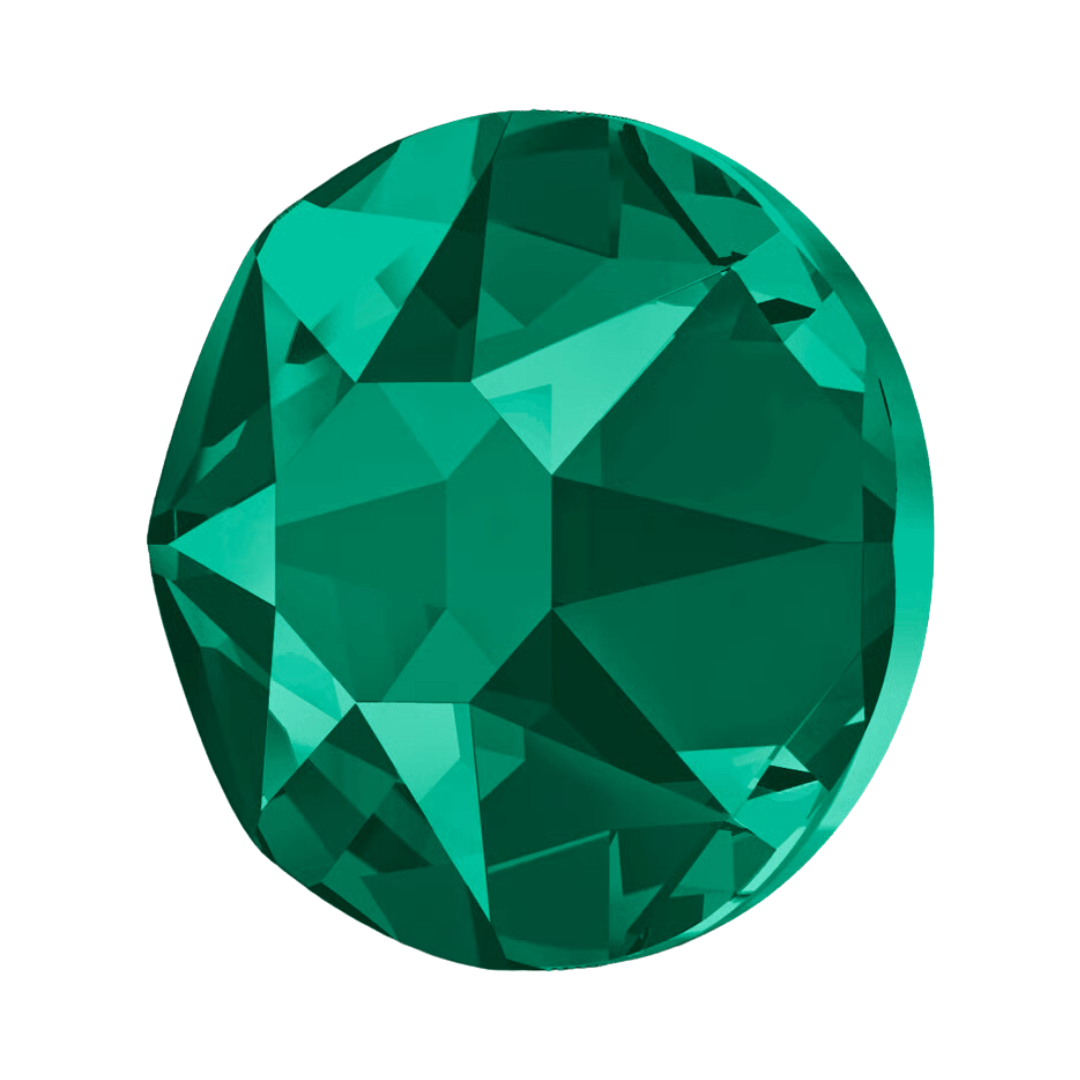 Swarovski SS16 Emerald 2078 HotFix Crystals Pack - 40pc