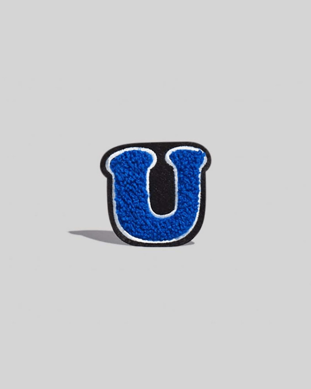 U Blue Chenille Varsity Letter Patch - Small - American Deadstock