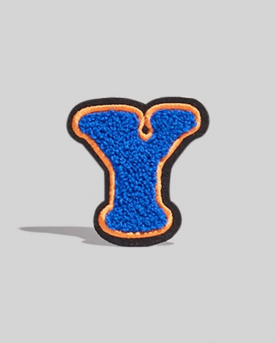 Y Blue Chenille Varsity Letter Patch - Large - American Deadstock