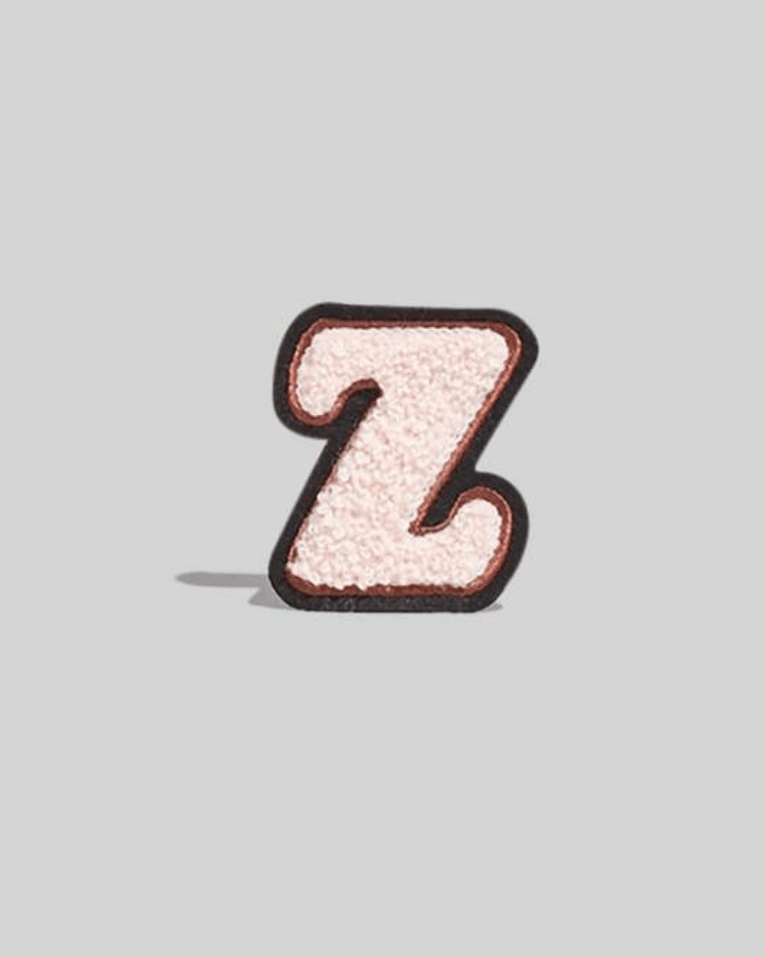 Z Cream Chenille Varsity Letter Patch - Small - American Deadstock