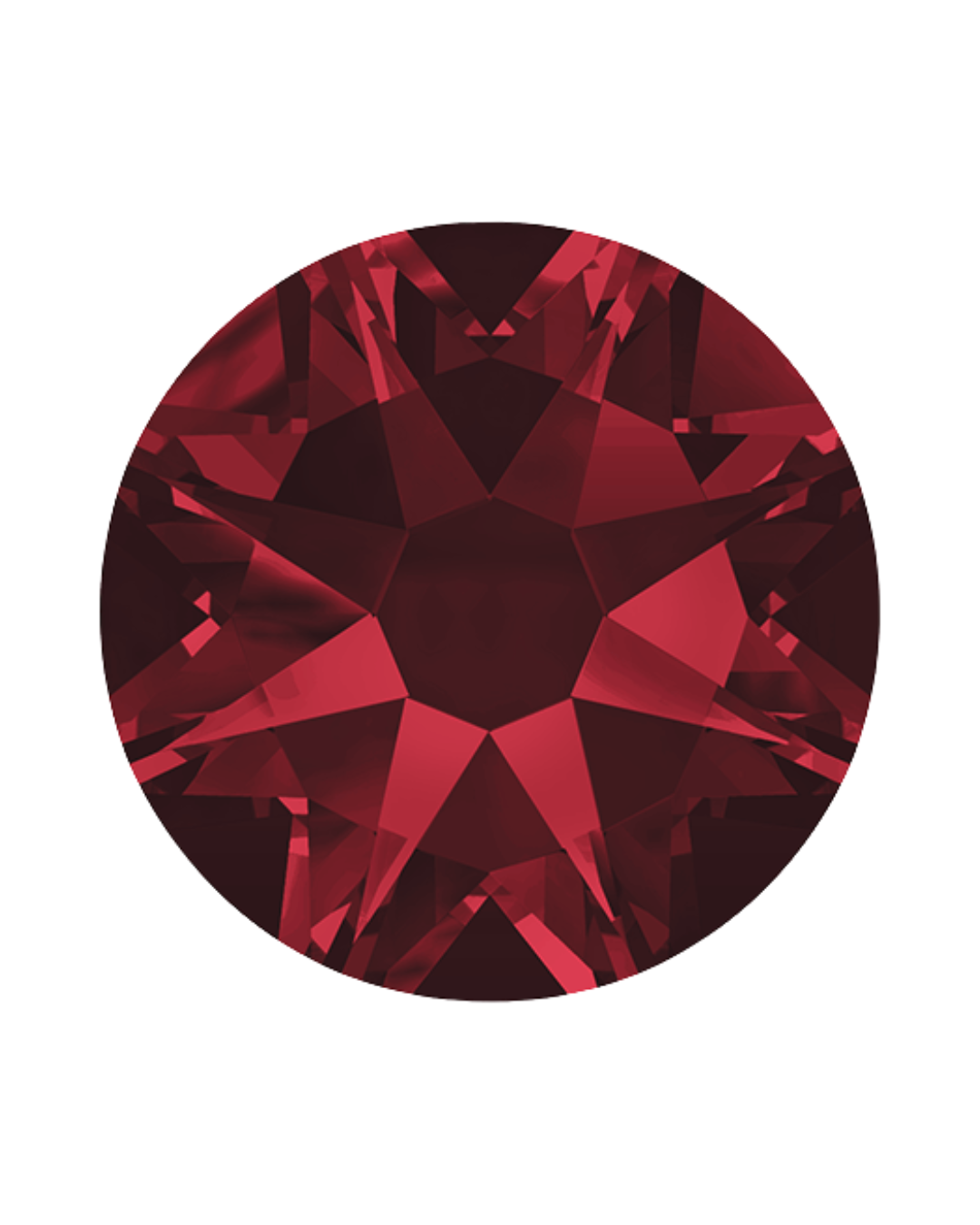 SS16 Siam Red 2088 Xirius Rose Flatback  Crystals - 1440pcs