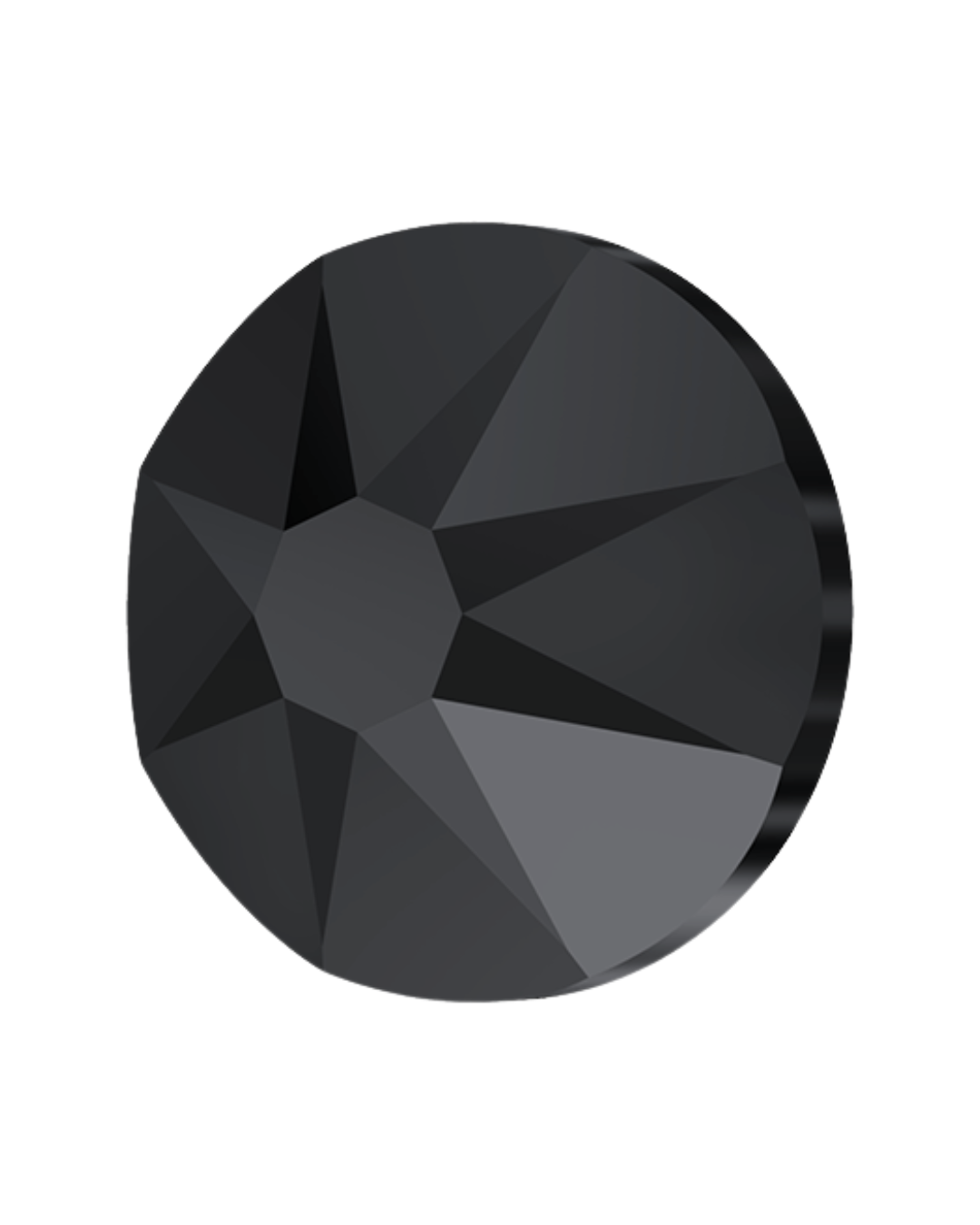 SS12 Jet Black 2088 Xirius Rose Flatback Crystals - 1440pc