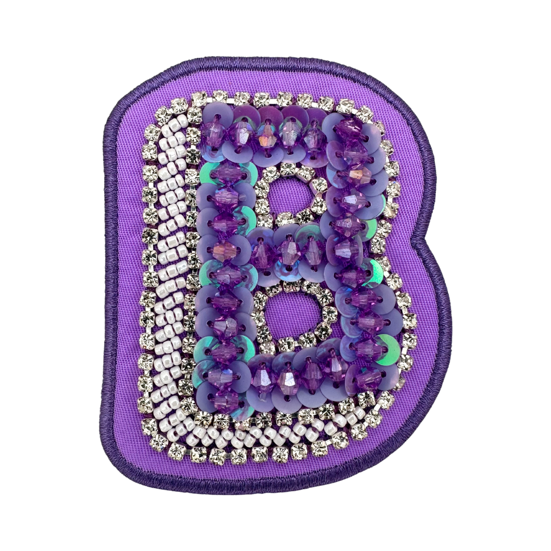 Acai Embellished Letter Patches