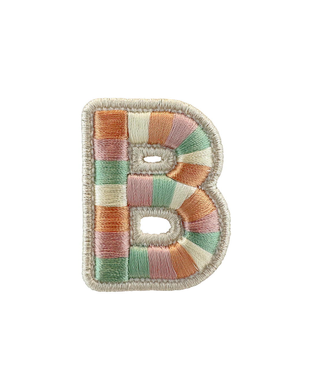 Rolled Embroidery Letter Patch