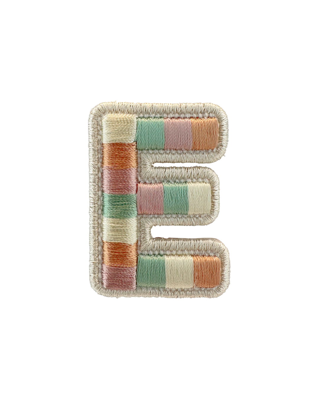Rolled Embroidery Letter Patch
