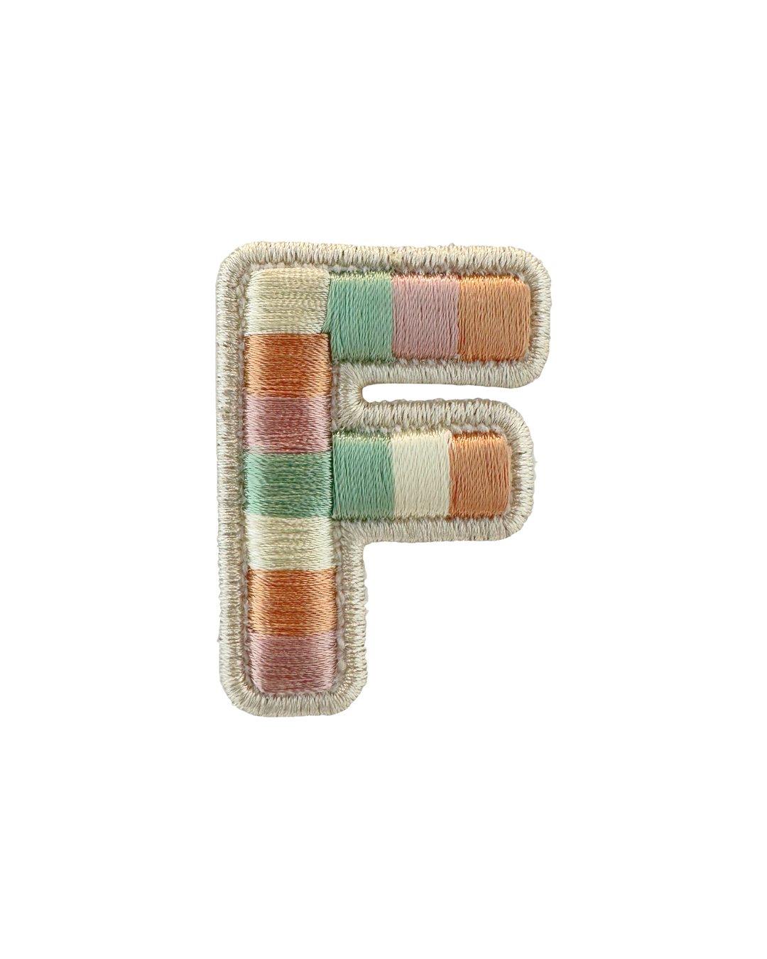 Rolled Embroidery Letter Patch