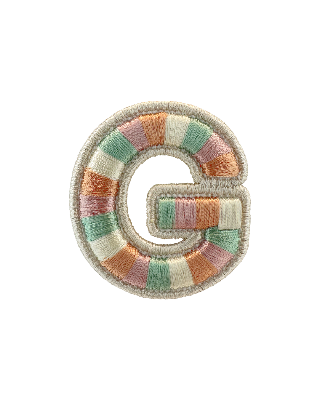 Rolled Embroidery Letter Patch