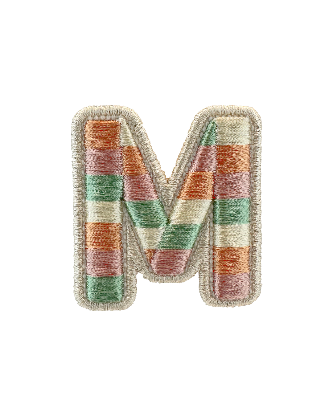 Rolled Embroidery Letter Patch