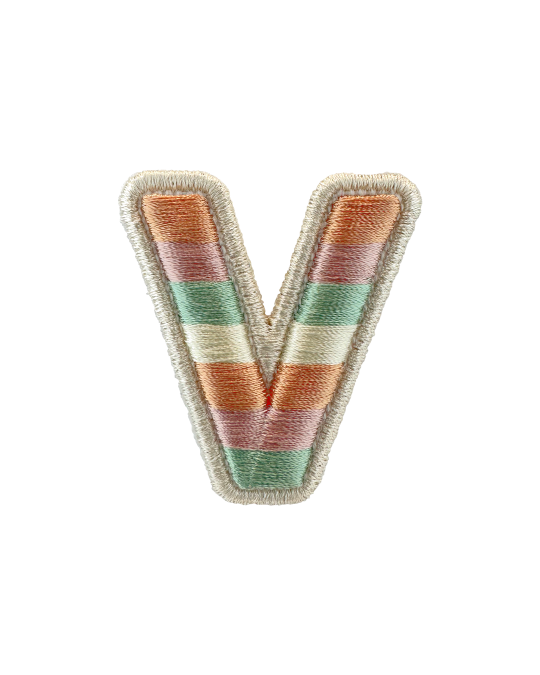 Rolled Embroidery Letter Patch