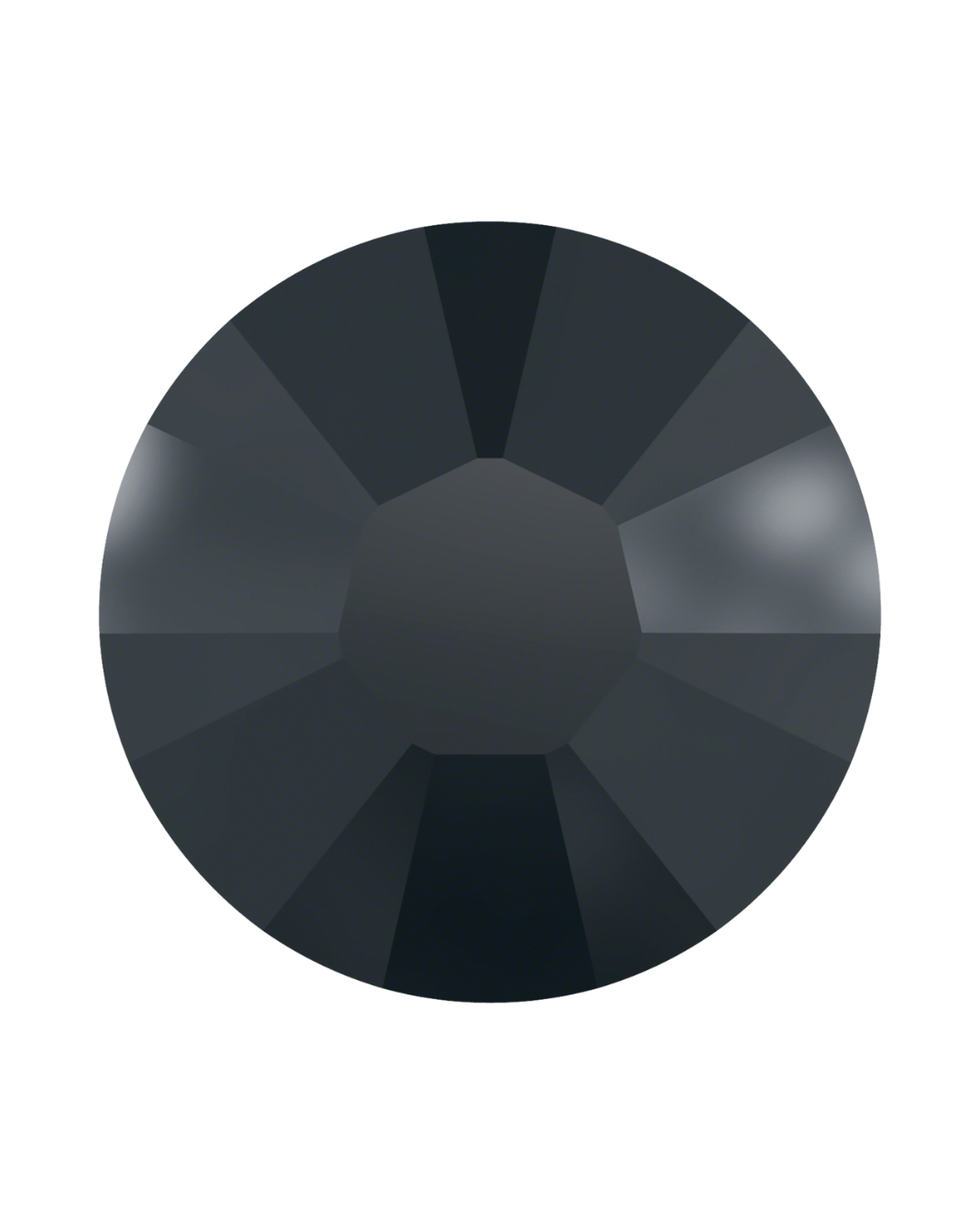PP24 Jet Black 1028 Xilion Chaton Unfoiled Crystals - 144pcs