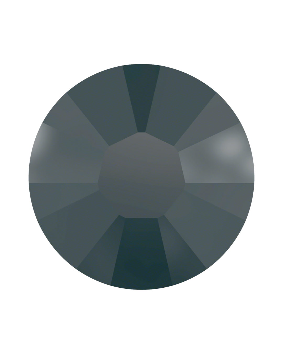 PP24 Jet Hematite 1028 Xilion Chaton Unfoiled Crystals - 144pc