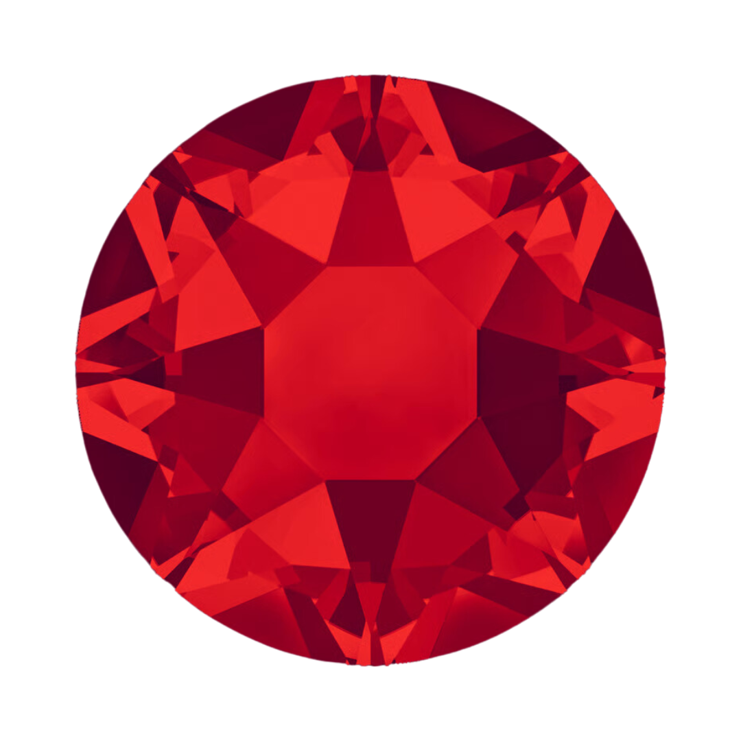 SS16 Light Siam 2078 HotFix Crystals Pack - 40pc