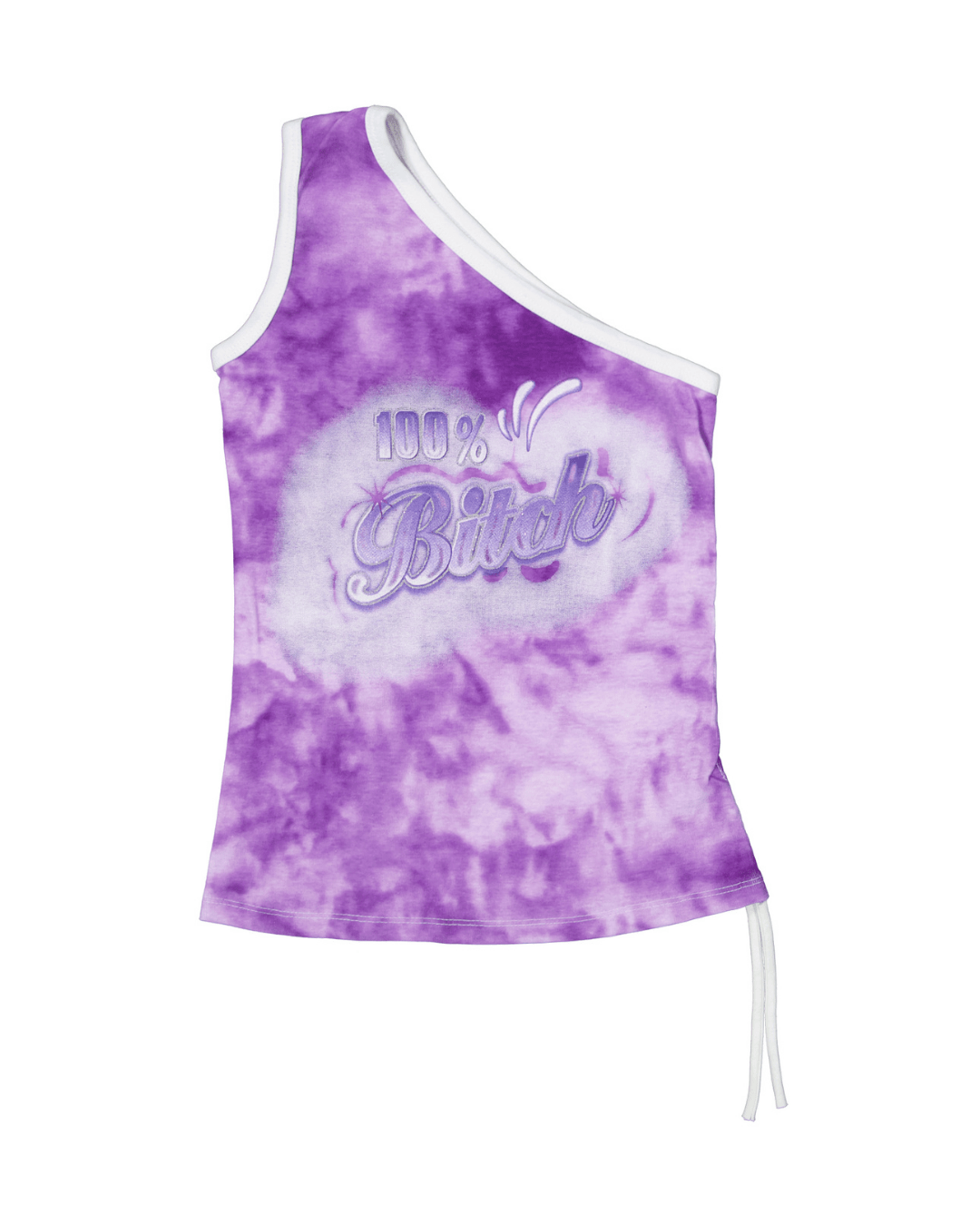 100% B*tch Asym Top - Purple - American Deadstock