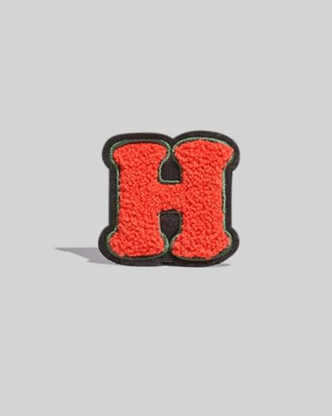 H Red Chenille Varsity Letter Patch - Small - American Deadstock