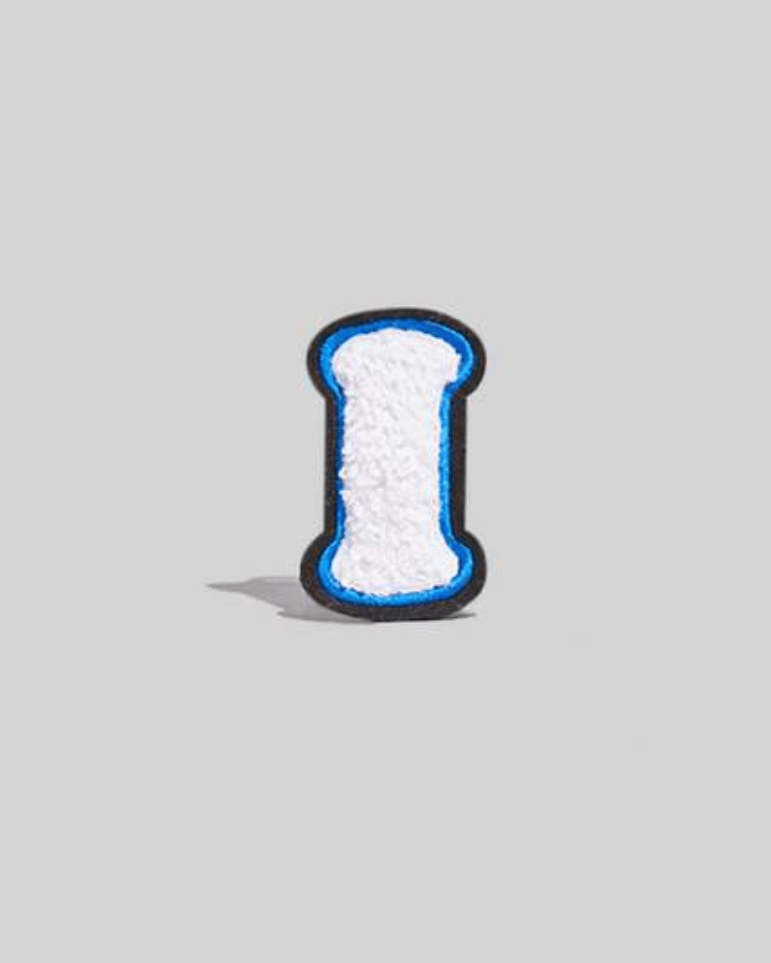 I White Chenille Varsity Letter Patch - Small - American Deadstock