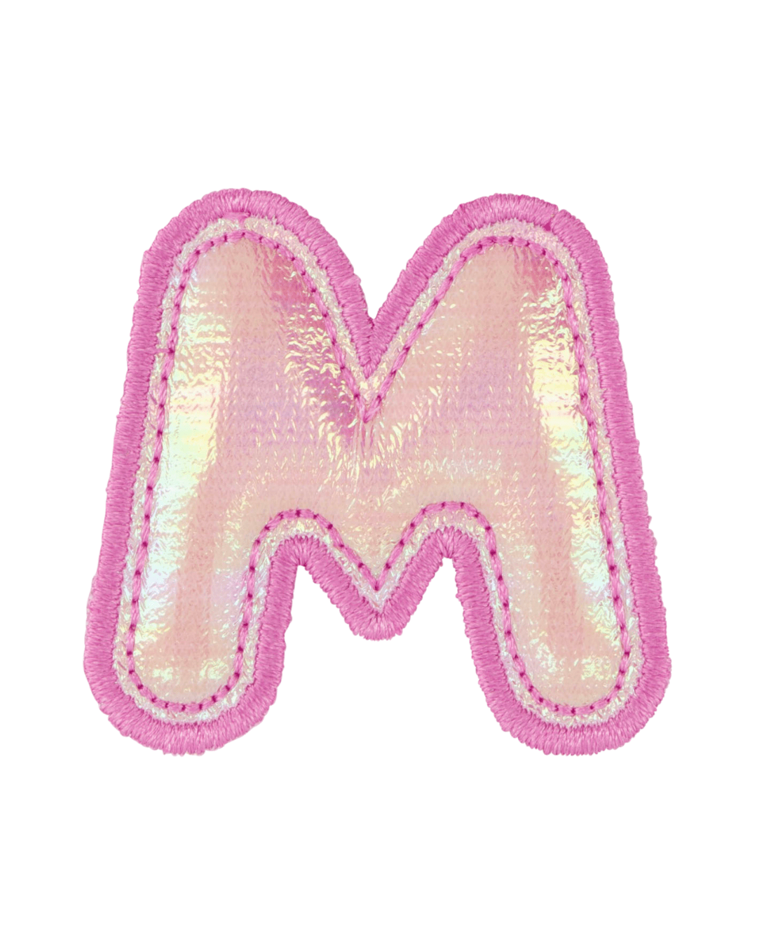 Pink Puffy Holo Letter Patch - American Deadstock