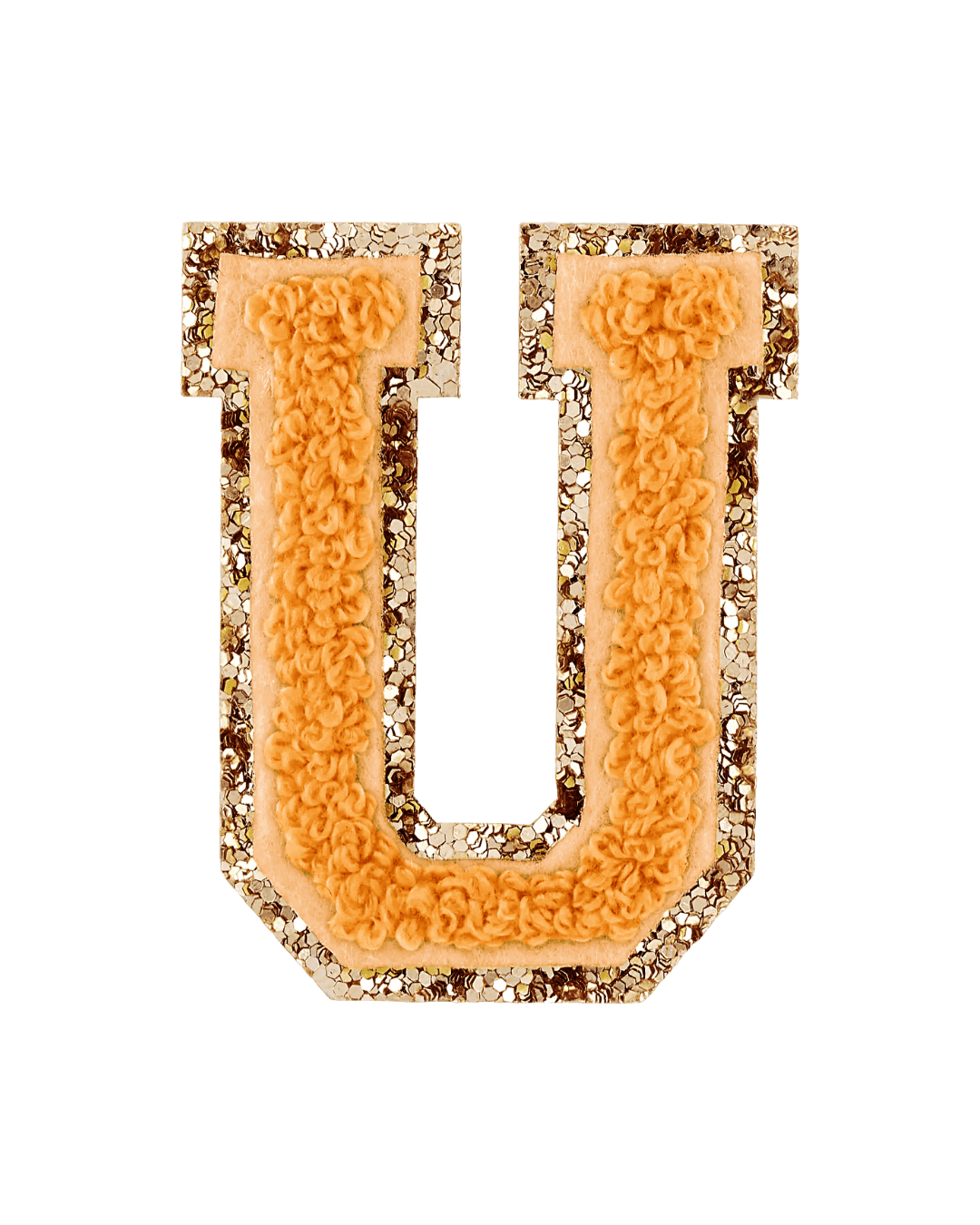 Pumpkin Spice Glitter Varsity Letter Patches - American Deadstock