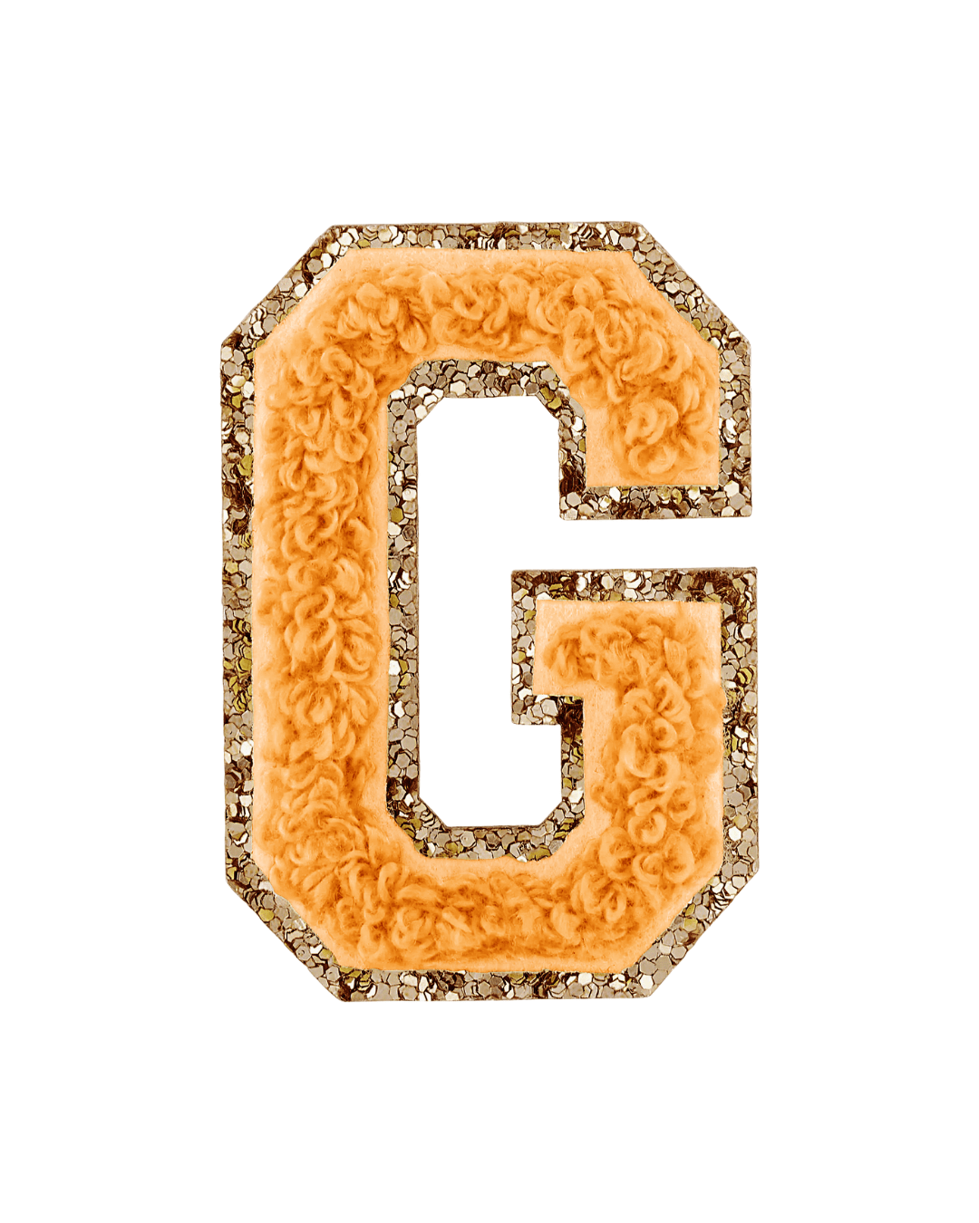 Pumpkin Spice Glitter Varsity Letter Patches - American Deadstock