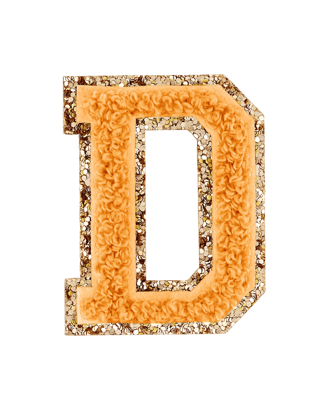 Pumpkin Spice Glitter Varsity Letter Patches - American Deadstock