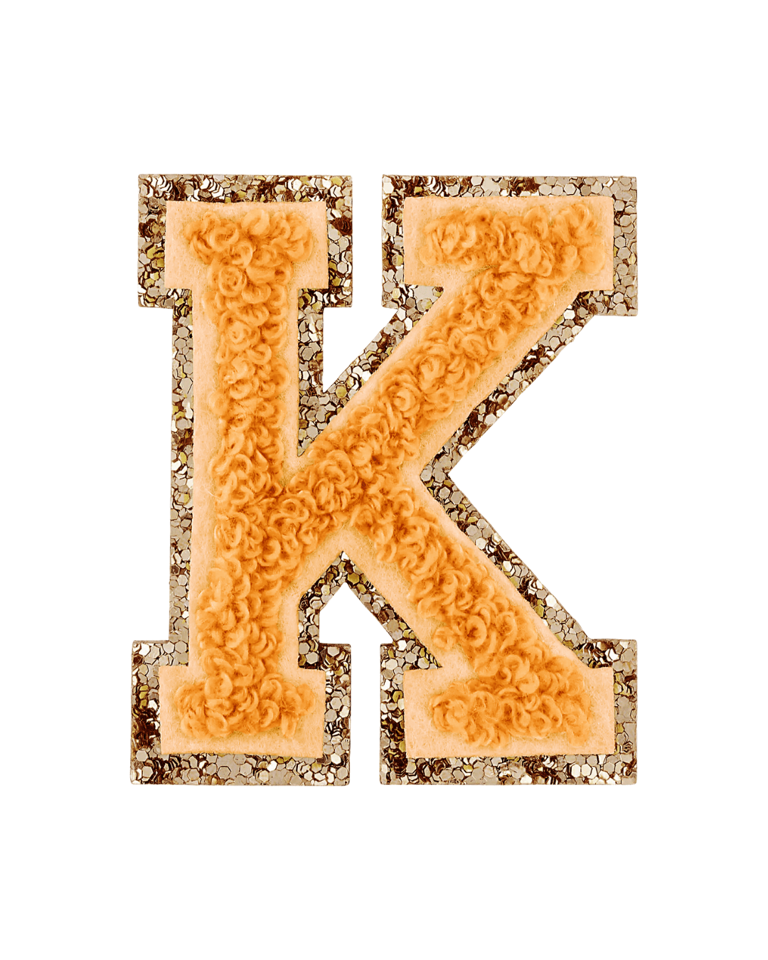 Pumpkin Spice Glitter Varsity Letter Patches - American Deadstock