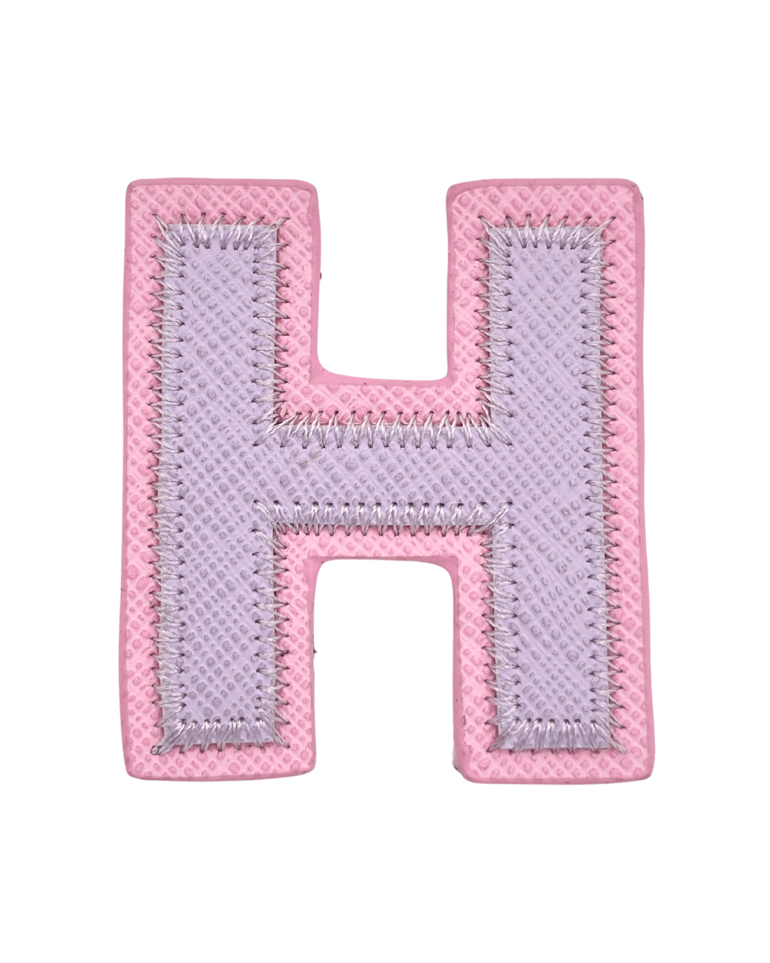 Purple + Pink Vegan Leather Letter Patches - American Deadstock