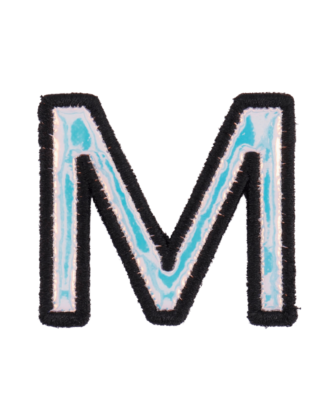 Silver Holographic Letter Patch - American Deadstock
