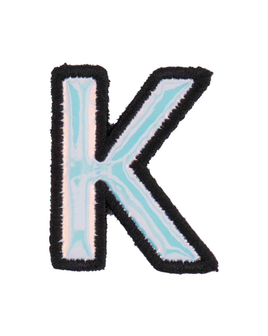Silver Holographic Letter Patch - American Deadstock