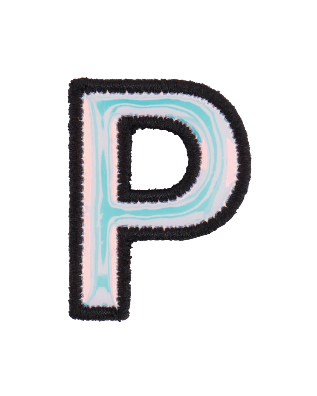 Silver Holographic Letter Patch - American Deadstock