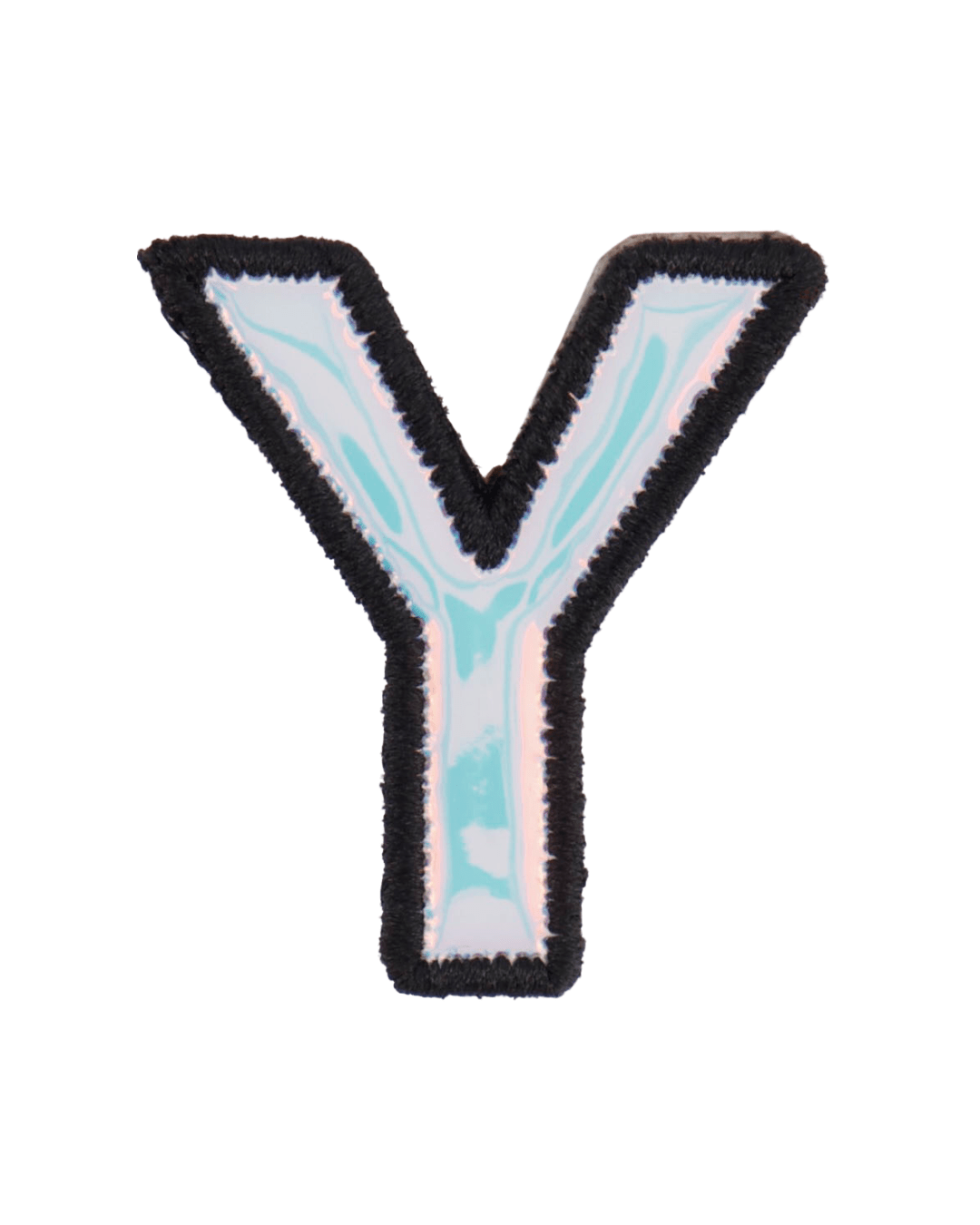 Silver Holographic Letter Patch - American Deadstock