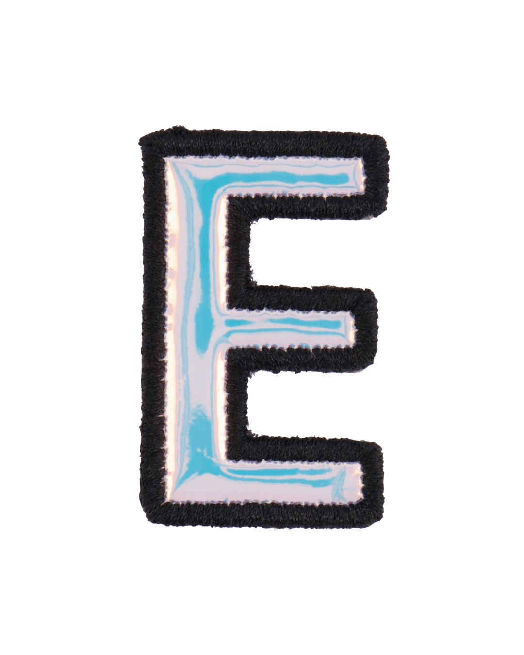 Silver Holographic Letter Patch - American Deadstock
