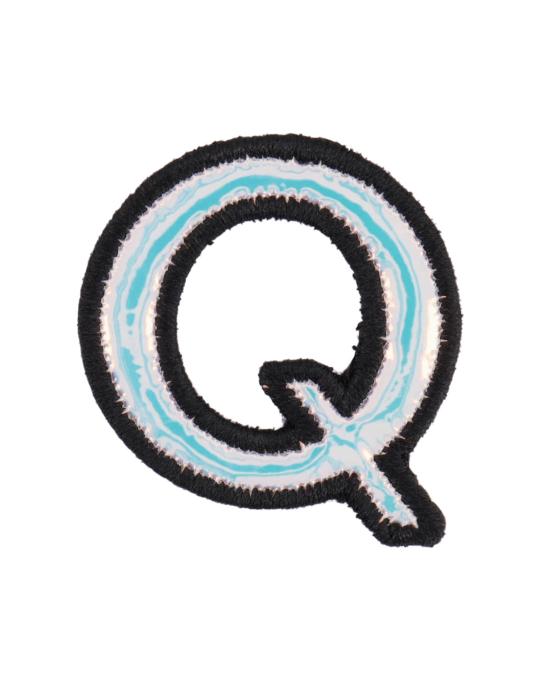 Silver Holographic Letter Patch - American Deadstock