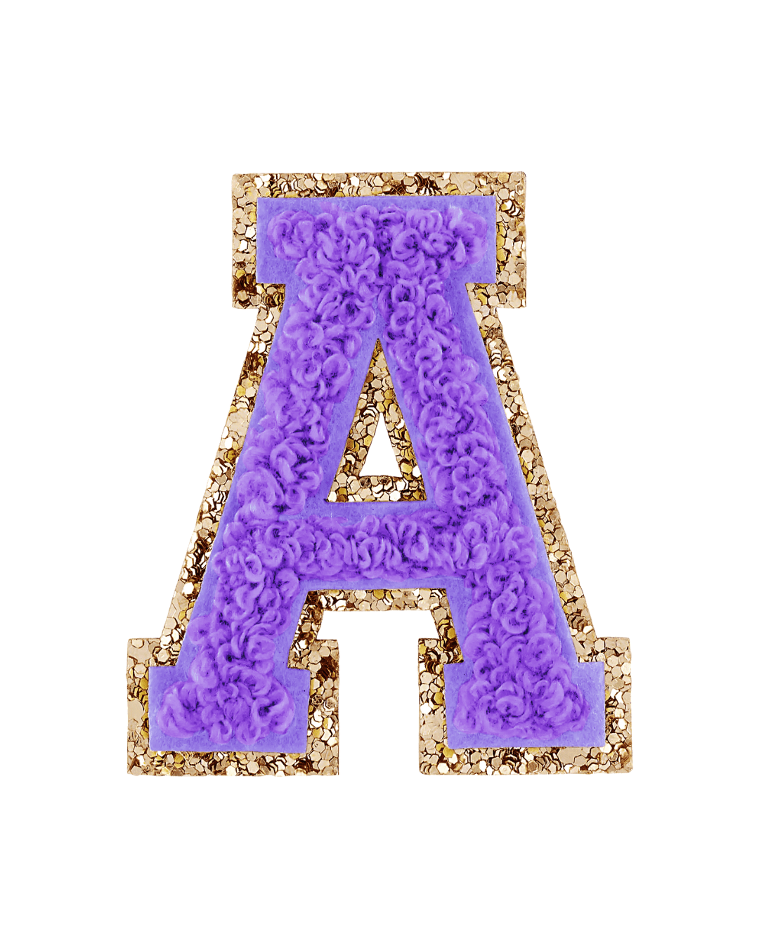 Stoney Clover Lane Lavender Purple Glitter Varsity Letter Patch