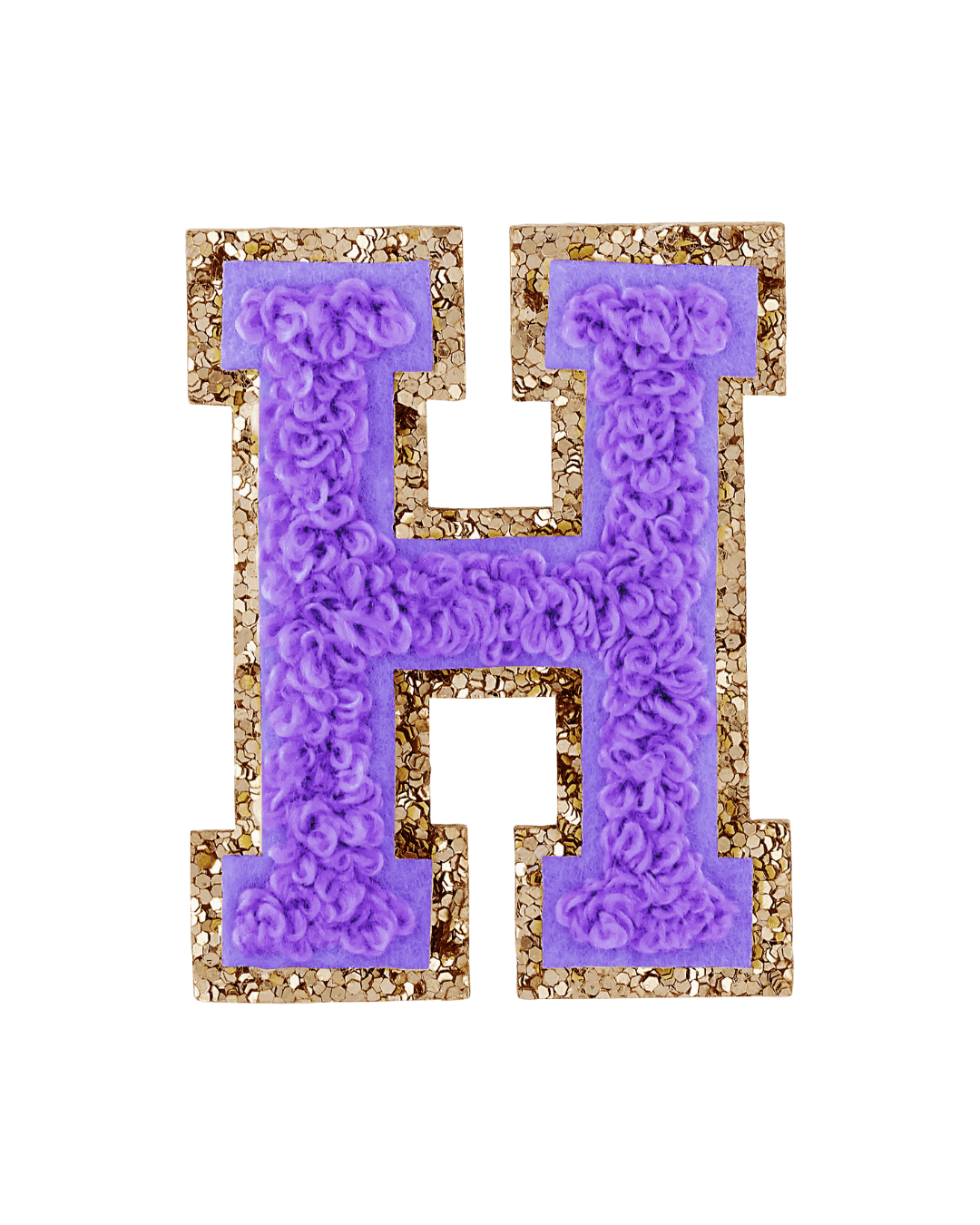 Stoney Clover Lane Lavender Purple Glitter Varsity Letter Patch