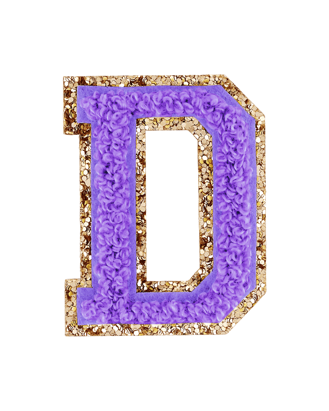Stoney Clover Lane Lavender Purple Glitter Varsity Letter Patch