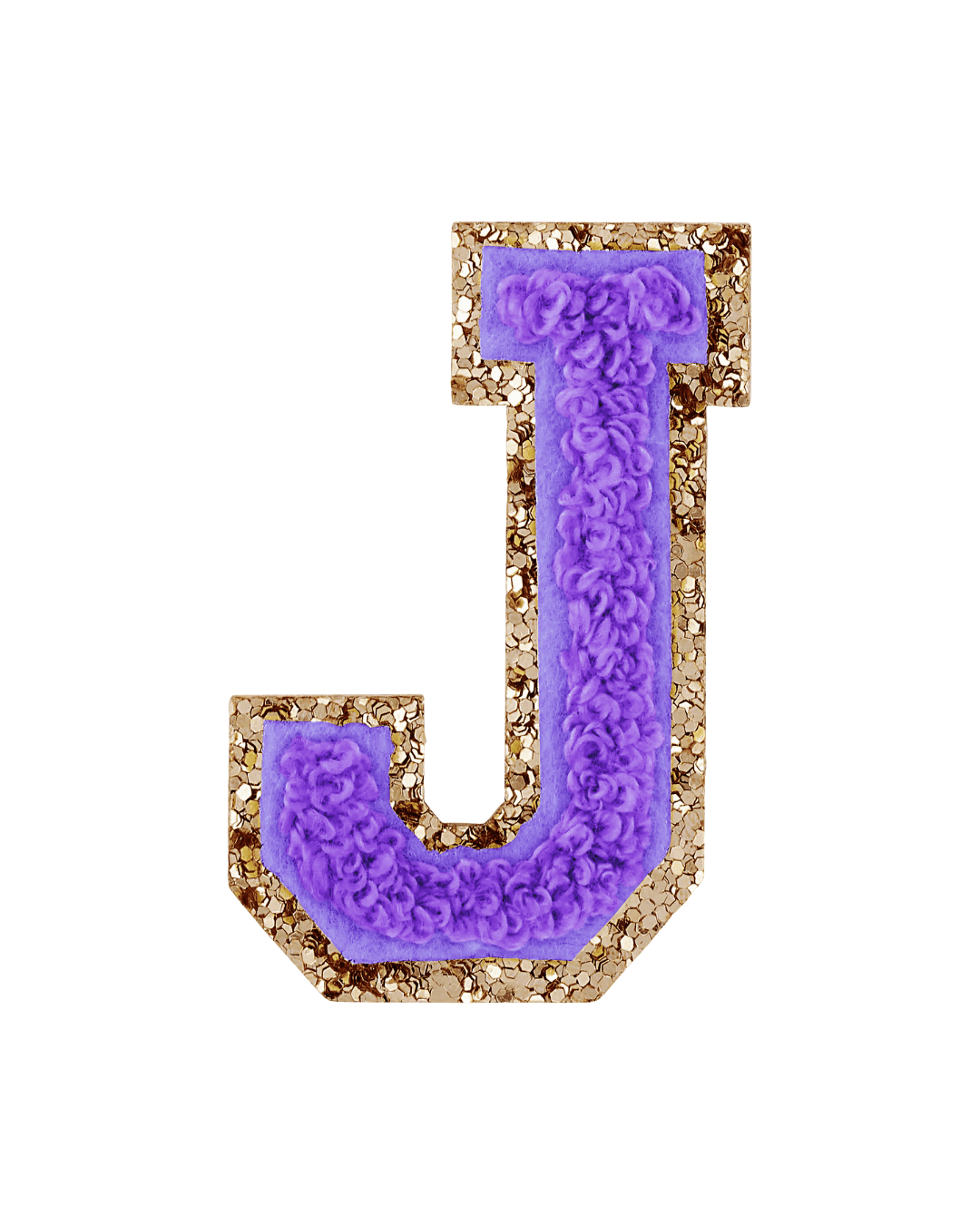 Stoney Clover Lane Lavender Purple Glitter Varsity Letter Patch