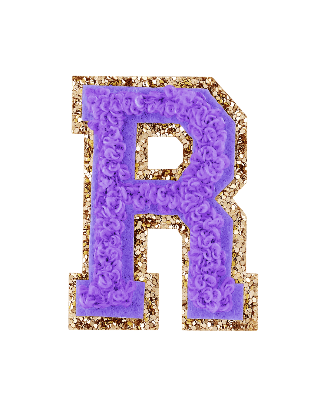 Stoney Clover Lane Lavender Purple Glitter Varsity Letter Patch