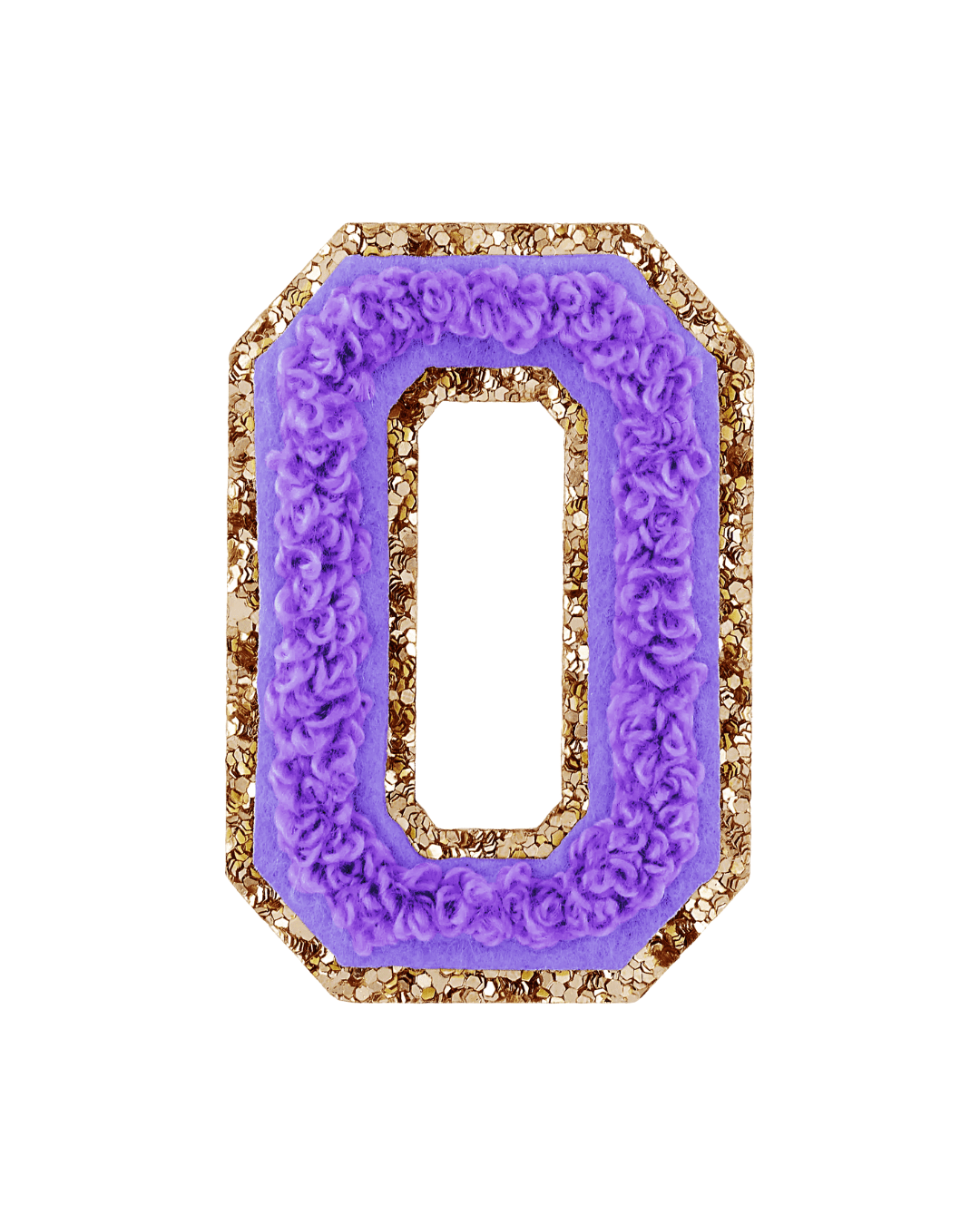 Stoney Clover Lane Lavender Purple Glitter Varsity Letter Patch