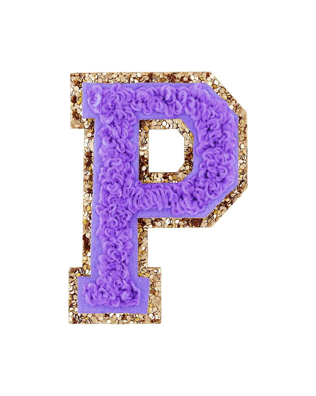 Stoney Clover Lane Lavender Purple Glitter Varsity Letter Patch