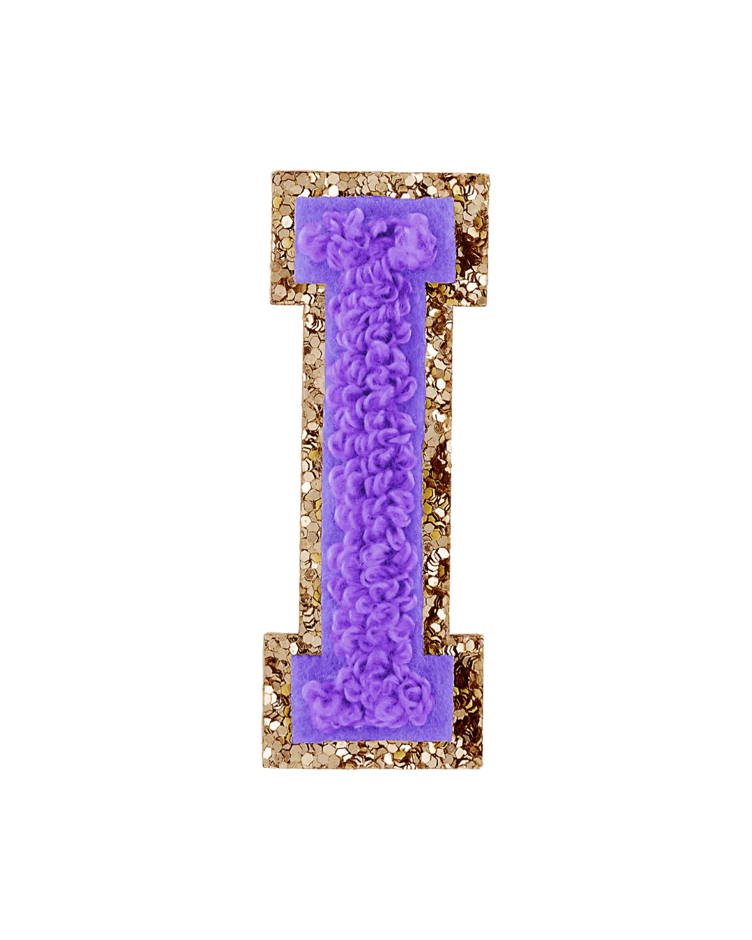 Stoney Clover Lane Lavender Purple Glitter Varsity Letter Patch