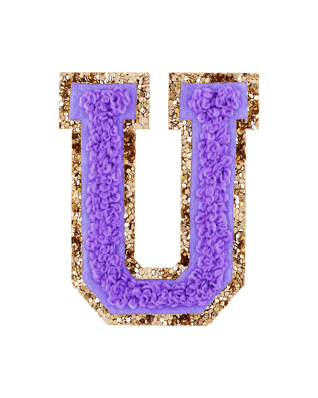 Stoney Clover Lane Lavender Purple Glitter Varsity Letter Patch