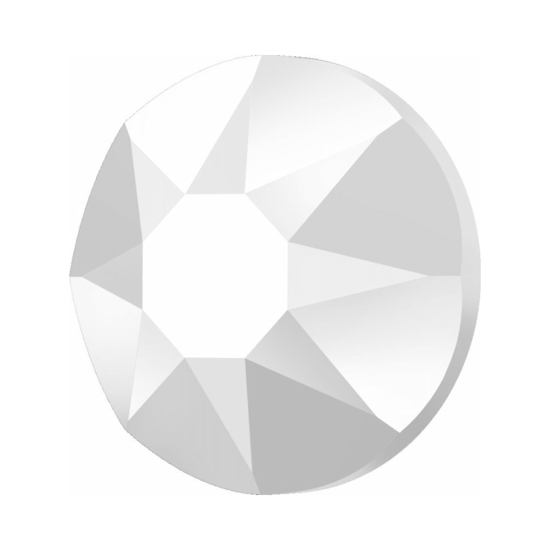 SWAROVSKI SS16 Chalk White 2028 Xilion Rose Flatback Hotfix Crystals - 144pcs - American Deadstock