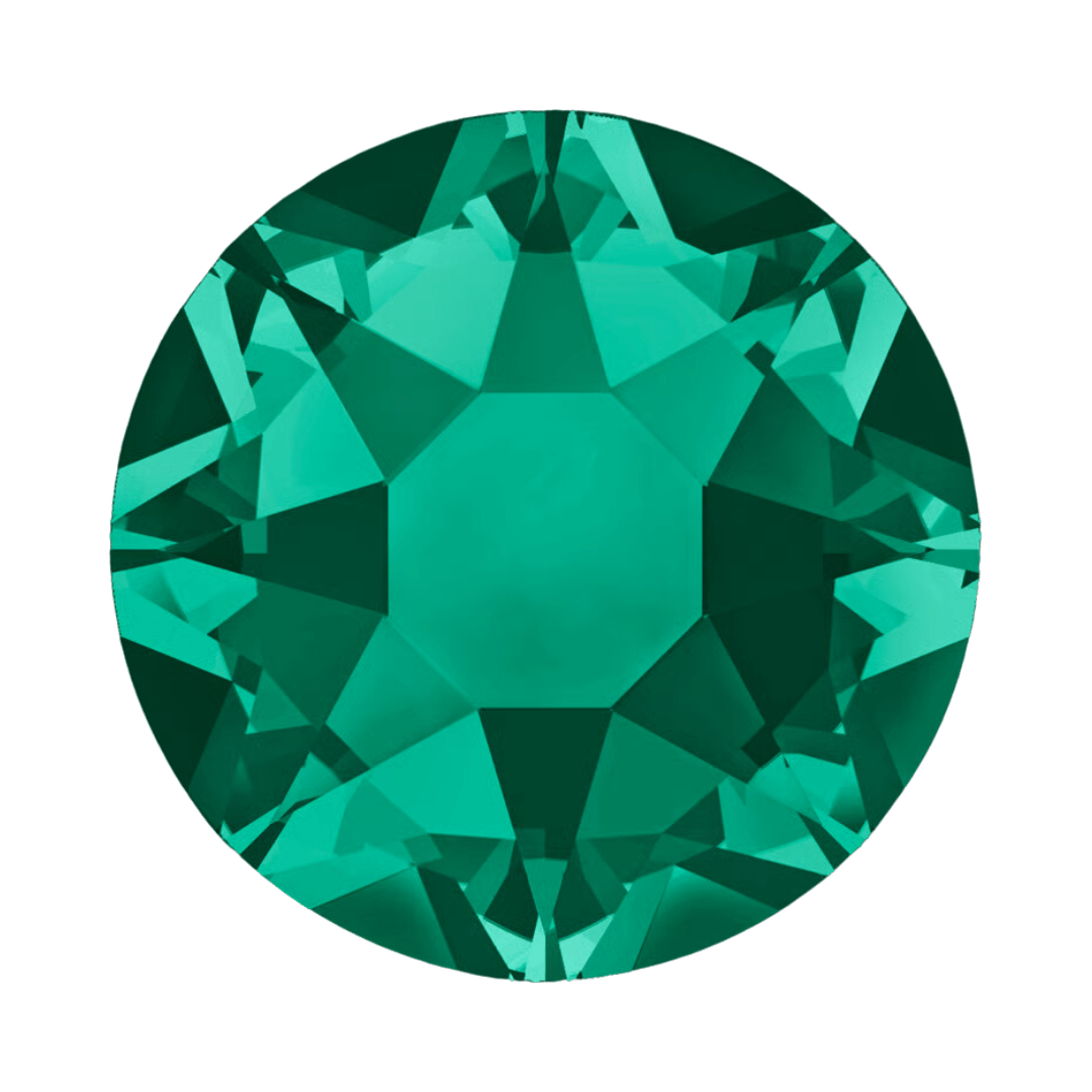 Swarovski SS16 Emerald 2078 HotFix Crystals Pack - 40pc