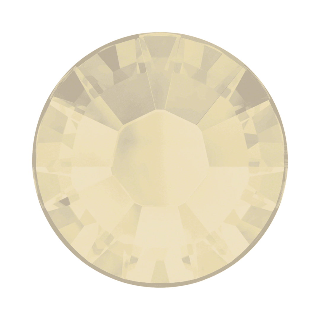 SWAROVSKI SS16 SAND OPAL 2028 Xilion-Rose Flatback Hotfix Rhinestones - 1440pcs - American Deadstock