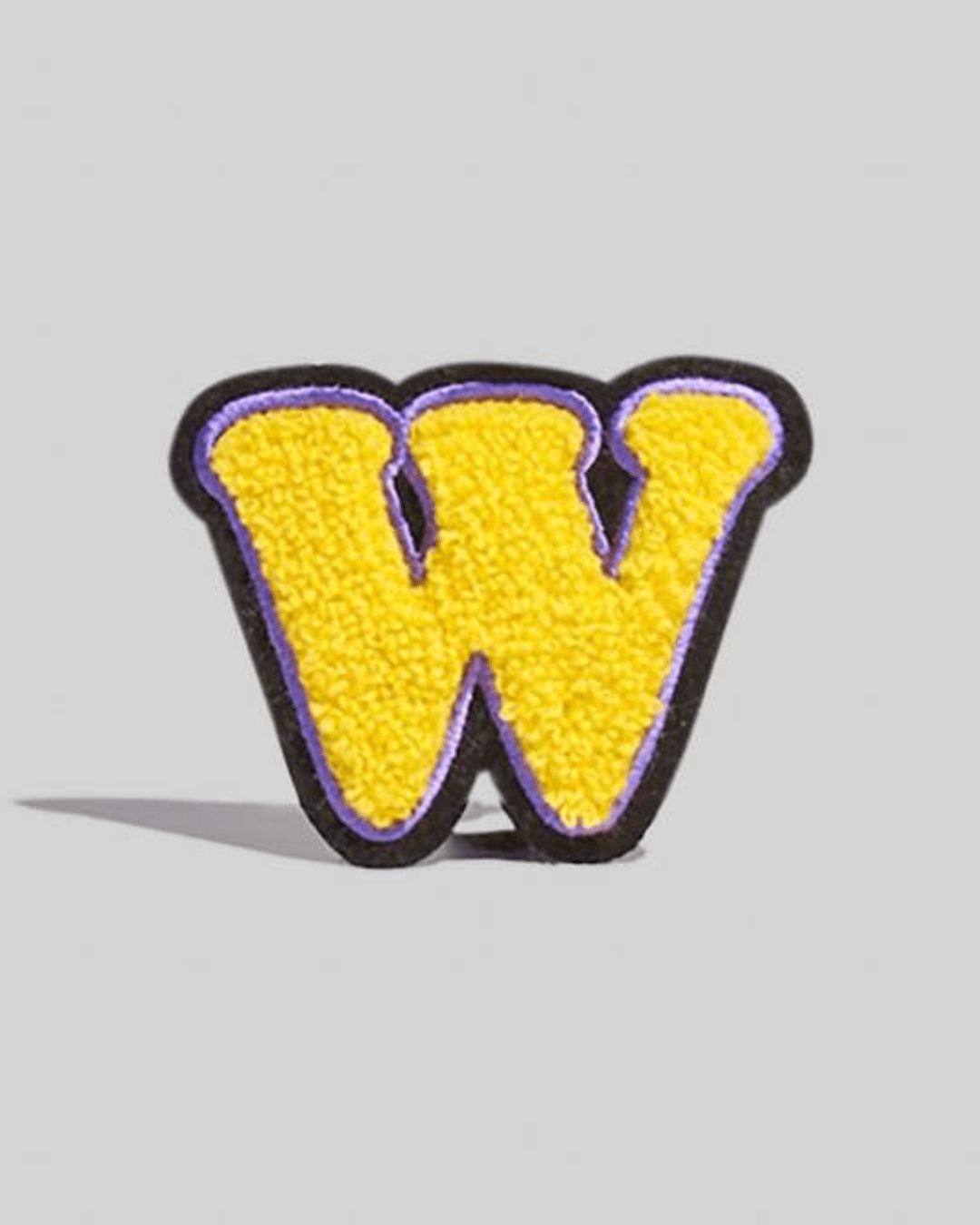 W Yellow Chenille Varsity Letter Patch - Large - American Deadstock
